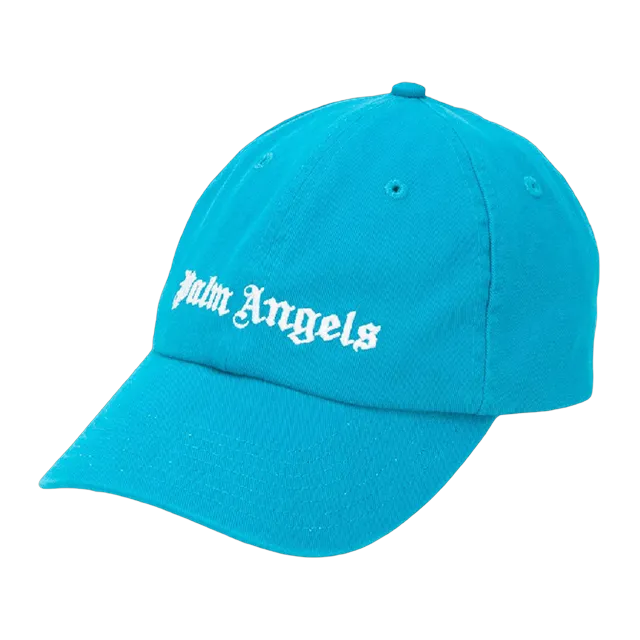Palm Angels Cap Baseball logo Blue — Authentic Caps & Beanies at CLZTURE
