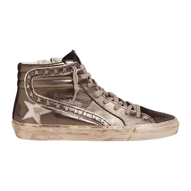 Golden Goose Sneakers Slide Silver — Authentic Shoes & Footwear at CLZTURE