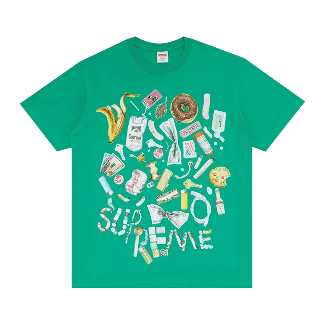 Supreme Trash T-Shirt Green — Authentic Supreme in stock at CLZTURE