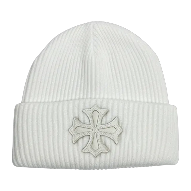 Chrome Hearts Beanie Logo White — Authentic Accessories at CLZTURE