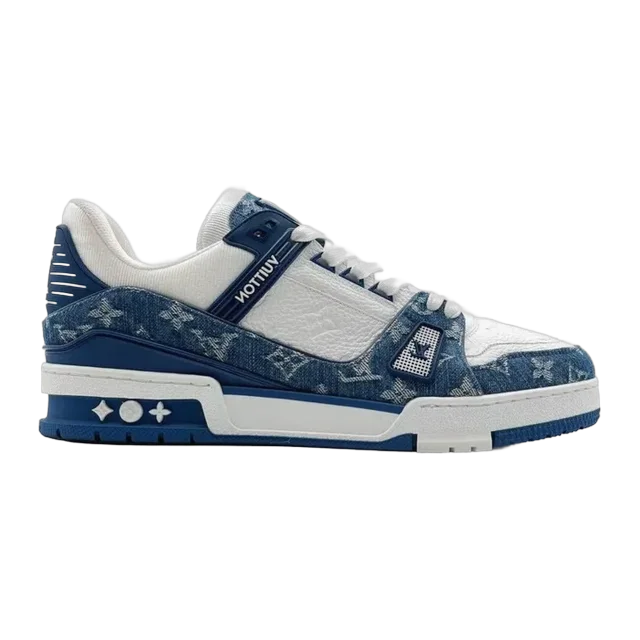 Louis Vuitton Denim Monogram Trainer Sneakers — Authentic louis-vuitton at CLZTURE