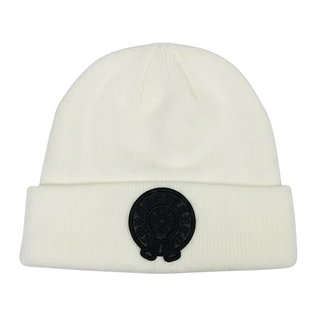 Chrome Hearts Beanie Logo White — Authentic Accessories at CLZTURE