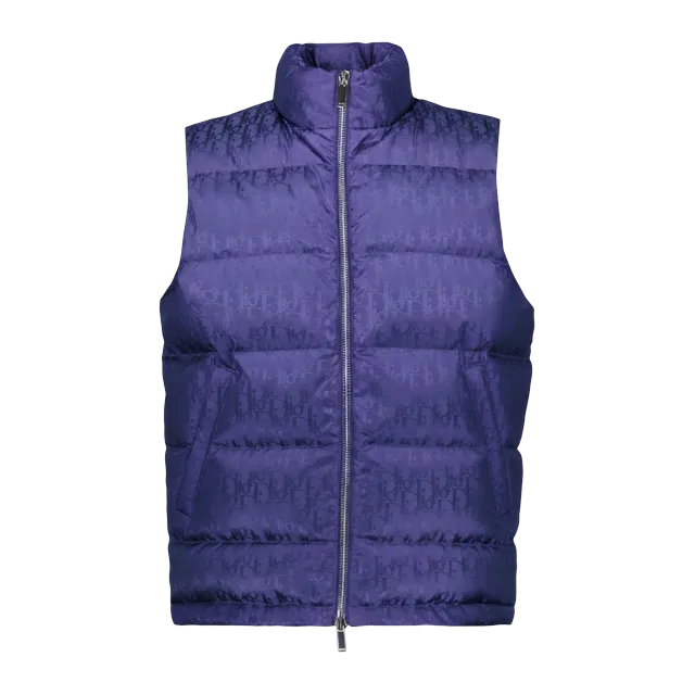 Dior Oblique Puffer Vest Purple — Authentic Jackets & Outerwear at CLZTURE