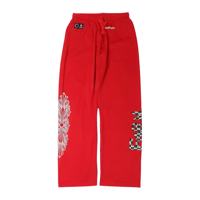 Chrome Hearts Matty Boy Mesh Sweatpant Red — Authentic Chrome Hearts in stock at CLZTURE