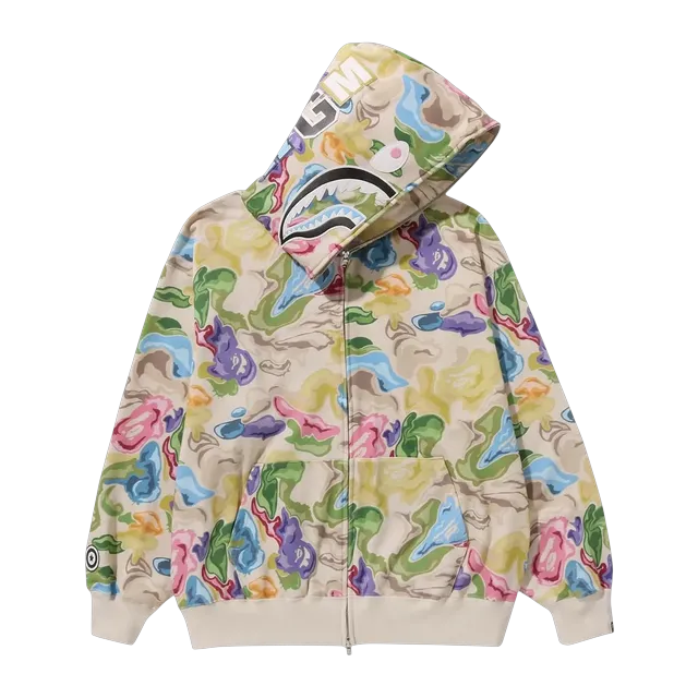 BAPE Art Camo Shark Hoodie Multicolor — Authentic Hoodies & Sweats at CLZTURE