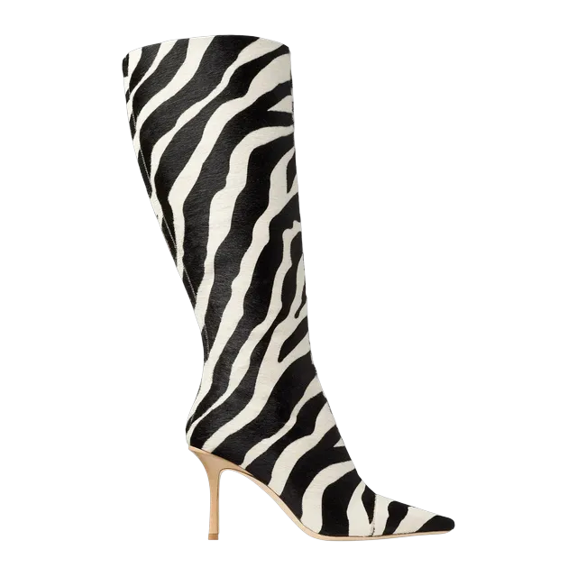 Jimmy Choo Gloria Knee High Boot 85Mm White — Authentic Boots at CLZTURE