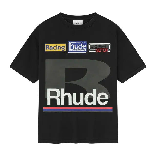 Rhude Petrol Patch T-Shirt Black — Authentic Rhude in stock at CLZTURE