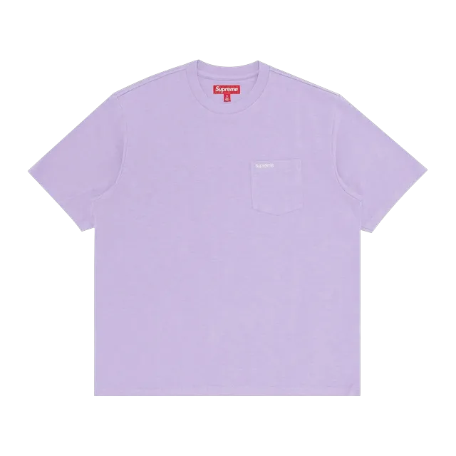 Supreme Shorts-Sleeve Pocket T-Shirt Purple — Authentic Supreme in stock at CLZTURE