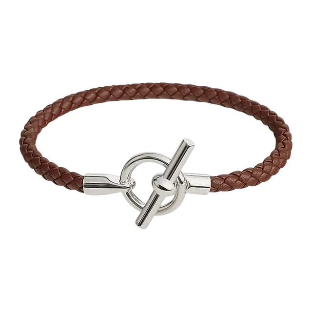 Hermès Bracelet Glénan h Mocha — Authentic Jewelry at CLZTURE
