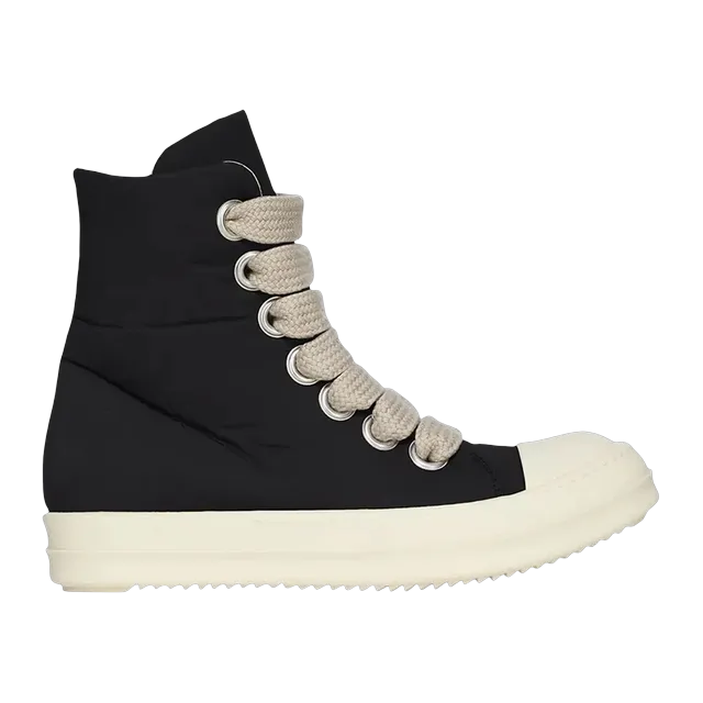 Rick Owens Drkshdw Hollywood Jumbo Lace Puffer High Black Milk — Authentic Shoes & Footwear at CLZTURE