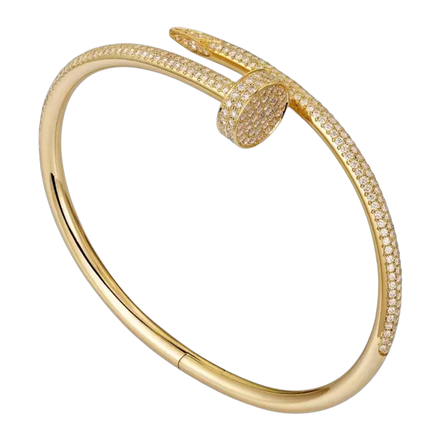 Cartier Bracelet Juste Un Clou Classique Semi-Pavé Gold — Authentic Jewelry at CLZTURE
