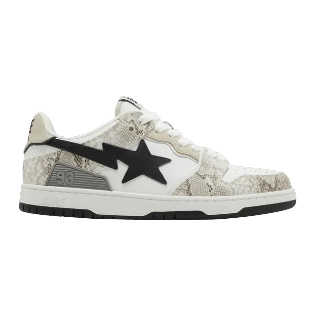 BAPE Sk8 Sta #1 Beige Snakeskin Neutral — Authentic at CLZTURE