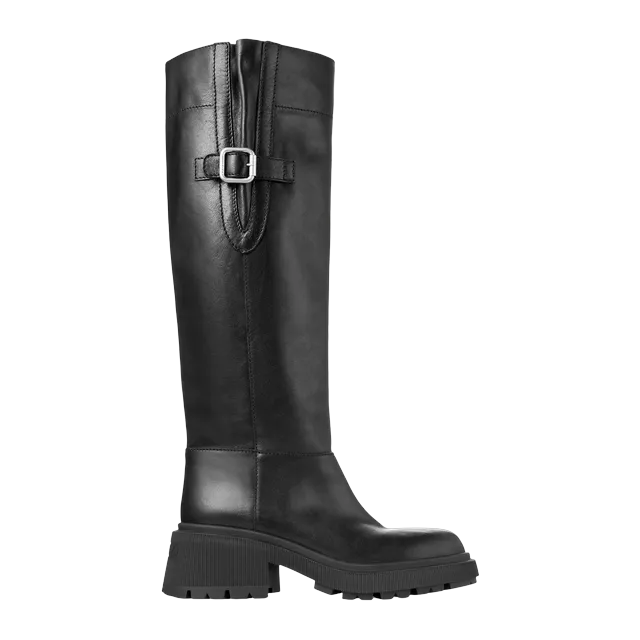 Jimmy Choo Tamsin Knee Boot Flat Black — Authentic Boots at CLZTURE