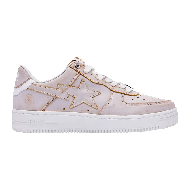 BAPE Bapesta #5 Washed Beige — Authentic Shoes & Footwear at CLZTURE