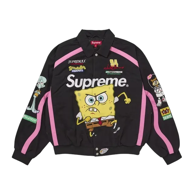 Supreme Spongebob x Jeff Hamilton Racing Black — Authentic Jackets & Outerwear at CLZTURE