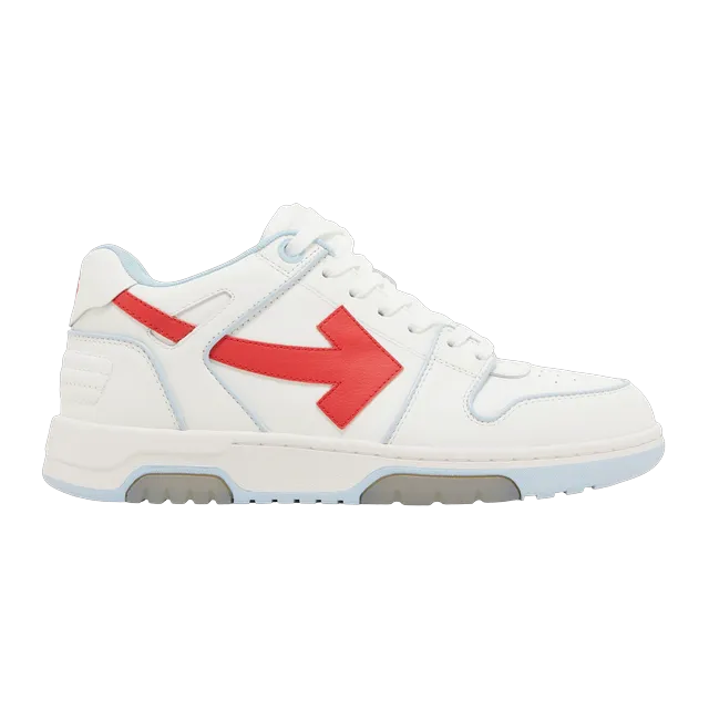 Off-White Out of Office Outlined Light Blue Red — Authentic Shoes & Footwear at CLZTURE