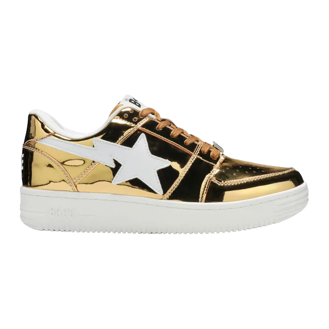BAPE Bapesta Low Gold Foil — Authentic Shoes & Footwear at CLZTURE