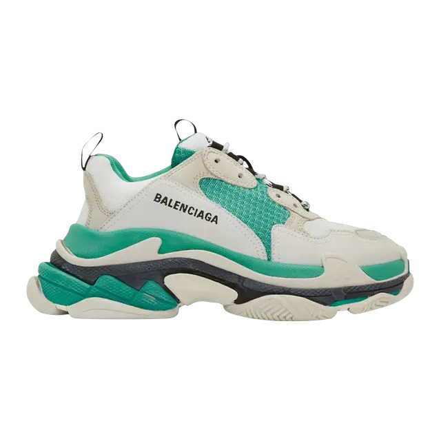 Balenciaga Triple S White Green — Authentic Shoes & Footwear at CLZTURE