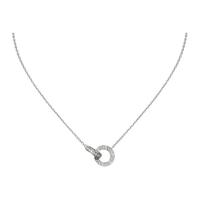 Cartier Pendentif Love Pavé Silver — Authentic Jewelry at CLZTURE