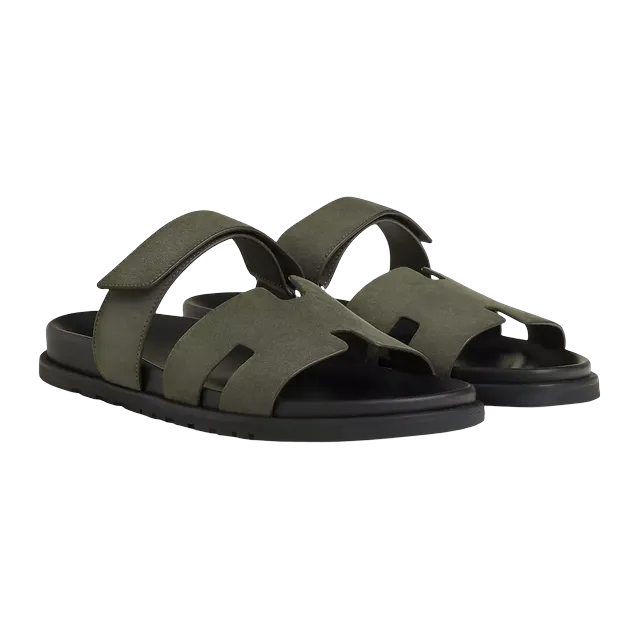 Hermès Sandals Chypre Green — Authentic Hermès in stock at CLZTURE