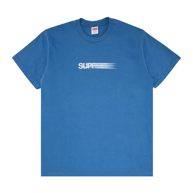 Supreme Motion Logo T-Shirt Faded Blue — Authentic Supreme in stock at CLZTURE