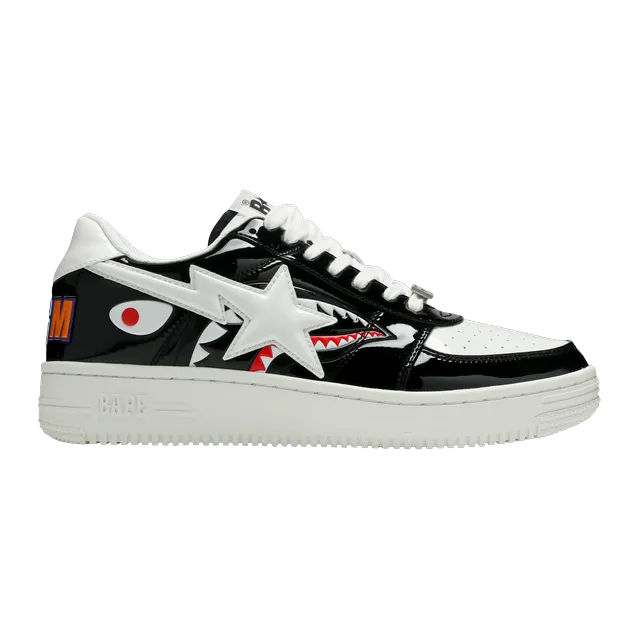 BAPE Bapesta Low M1 Shark Face – Black — Authentic Shoes & Footwear at CLZTURE