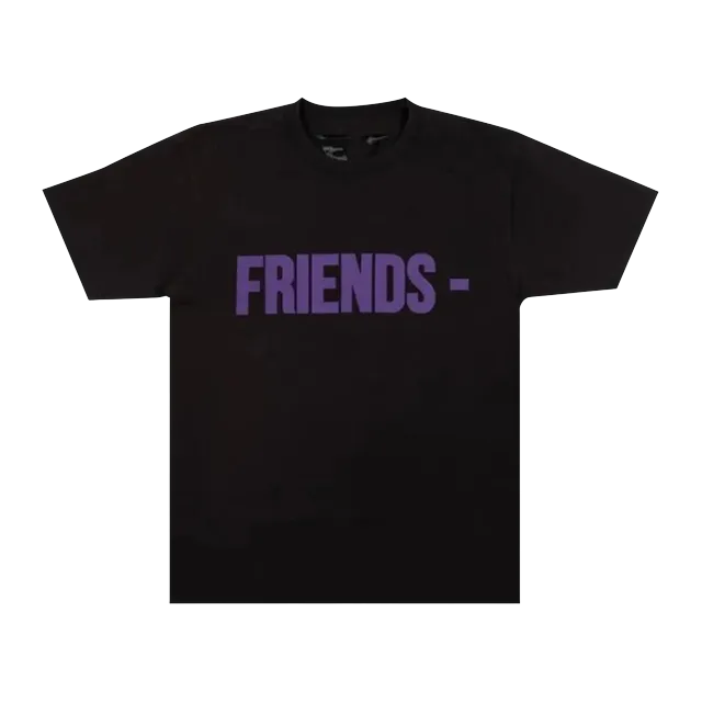 Vlone Friends T-Shirt Black/Purple — Authentic T-Shirts at CLZTURE