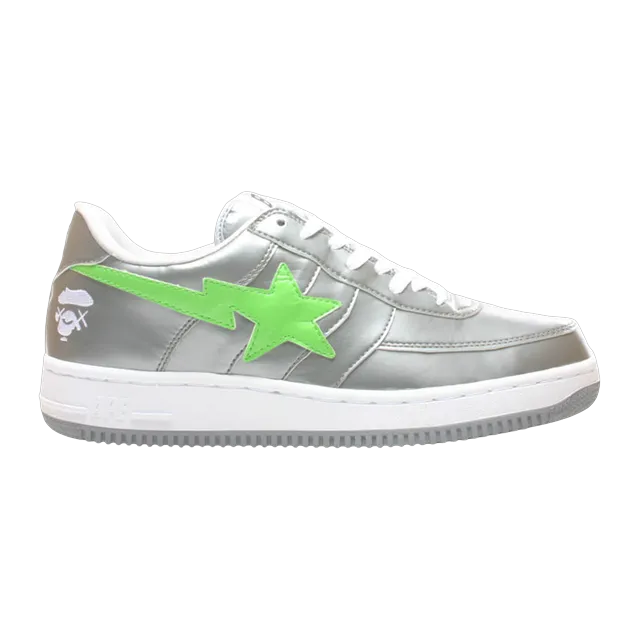 BAPE Kaws x Bapesta Fs-029 Low Silver — Authentic Shoes & Footwear at CLZTURE
