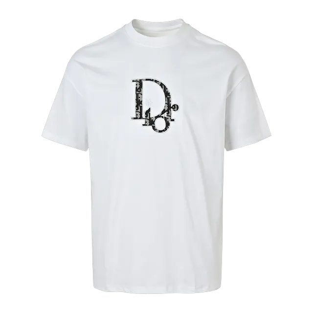 Dior T-Shirt Oblique Logo White — Authentic T-Shirts at CLZTURE