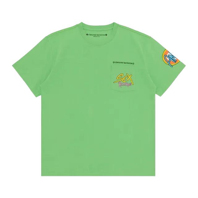 Chrome Hearts x Matty Boy Sex Records T-Shirt Green — Authentic Chrome Hearts in stock at CLZTURE
