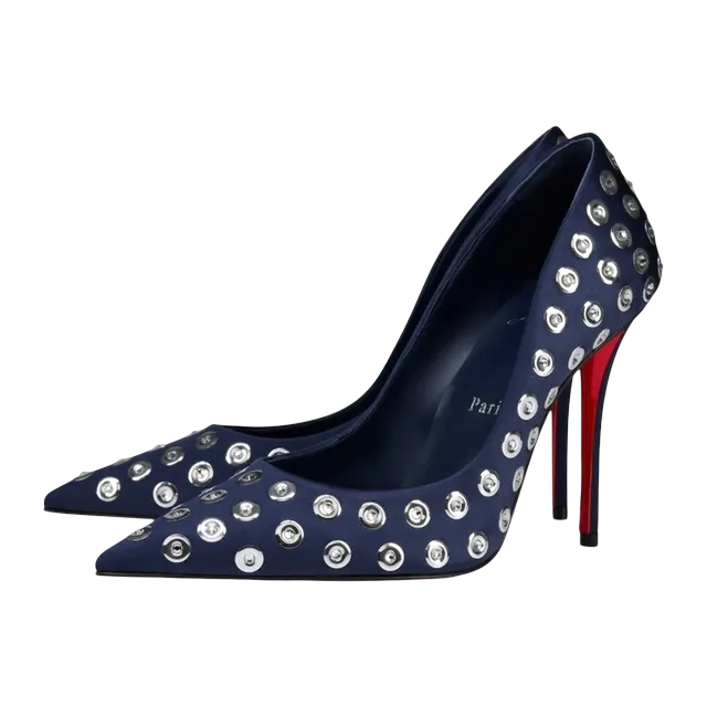 Christian Louboutin Miss z Boum Boum Mirror 100Mm Blue — Authentic Christian Louboutin in stock at CLZTURE