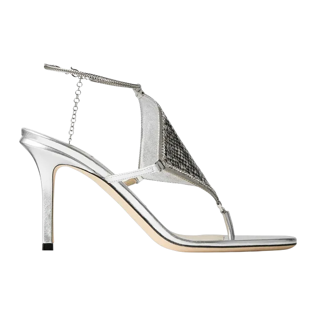 Jimmy Choo Thong 85Mm Grey — Authentic Jimmy Choo in stock at CLZTURE