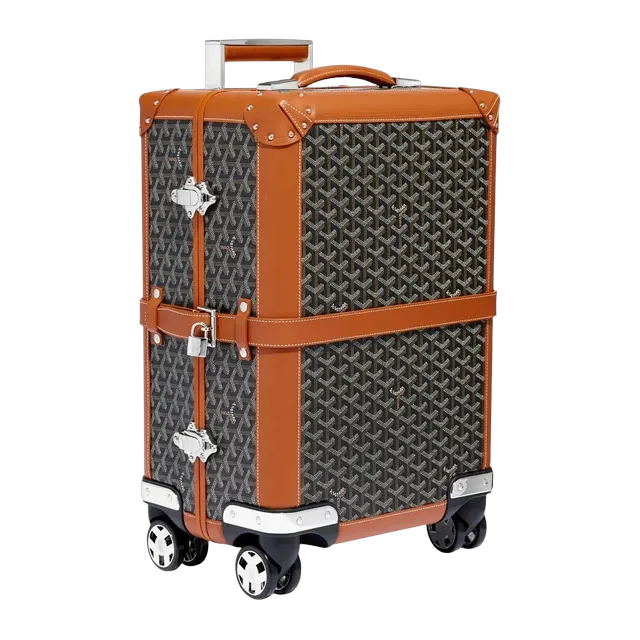 Goyard Bourget Pm Trolley Case Brown — Authentic Bags & Luggage at CLZTURE