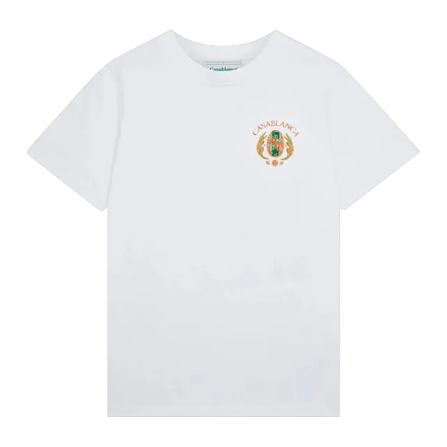 Casablanca Joyaux D’Afrique Tennis Club T-Shirt White — Authentic T-Shirts at CLZTURE