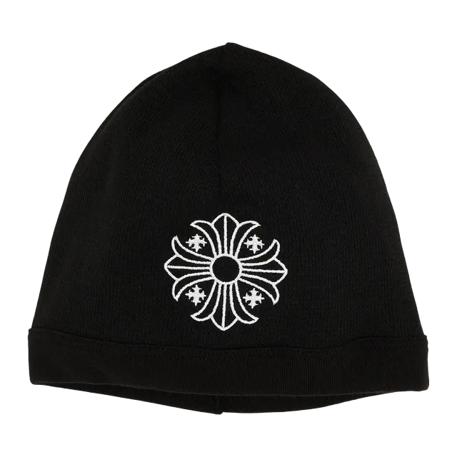 Chrome Hearts Skull Cross Logo Beanie Black/White — Authentic Chrome Hearts in stock at CLZTURE
