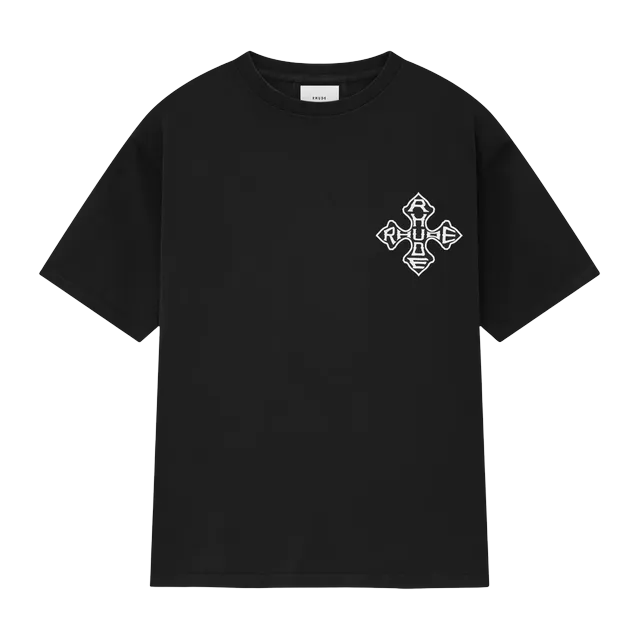 Rhude Cross T-Shirt Black — Authentic Rhude in stock at CLZTURE
