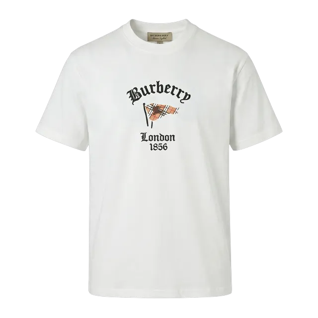 Burberry T-Shirt Cotton Flag White — Authentic T-Shirts at CLZTURE