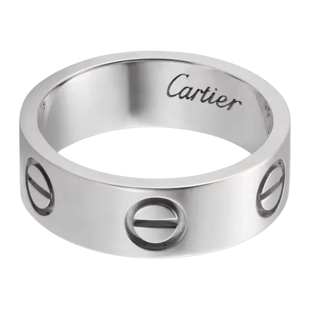 Cartier Ring Love Classique Silver — Authentic Rings at CLZTURE