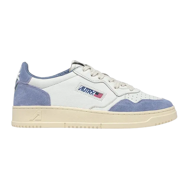 Autry Medalist Low White Light Blue — Authentic Shoes & Footwear at CLZTURE