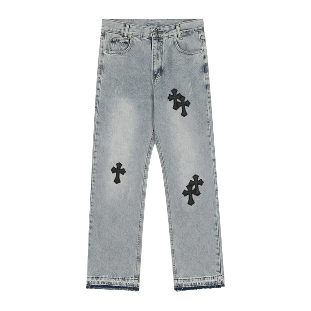 Chrome Hearts Cross Patch Jeans Black — Authentic Chrome Hearts in stock at CLZTURE
