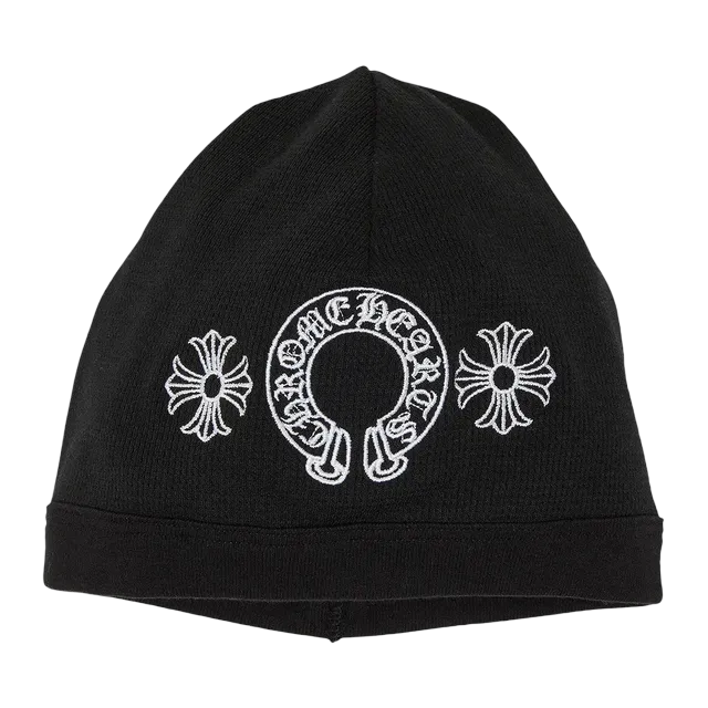 Chrome Hearts Biker Thermal Horseshoe Beanie Black — Authentic at CLZTURE