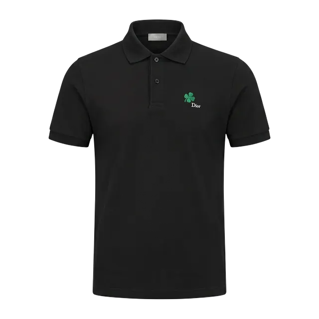 Dior Polo Leaf Logo Black — Authentic T-Shirts at CLZTURE