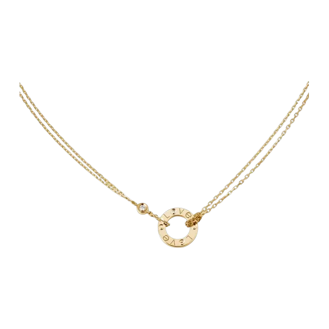 Cartier Pendentif Love 2 Diamants Gold — Authentic Cartier in stock at CLZTURE