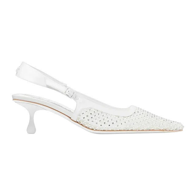 Jimmy Choo Amel 50Mm White — Authentic Shoes & Footwear at CLZTURE