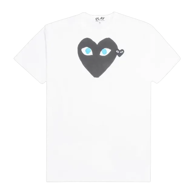 Comme des Garçons Play Emblem Heart T-Shirt White — Authentic T-Shirts at CLZTURE