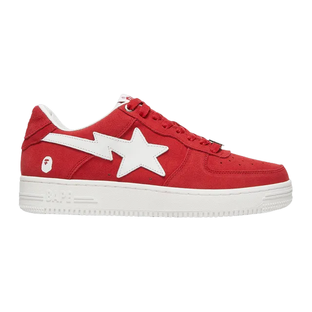 BAPE Bapesta Suede Pack – Red — Authentic Shoes & Footwear at CLZTURE