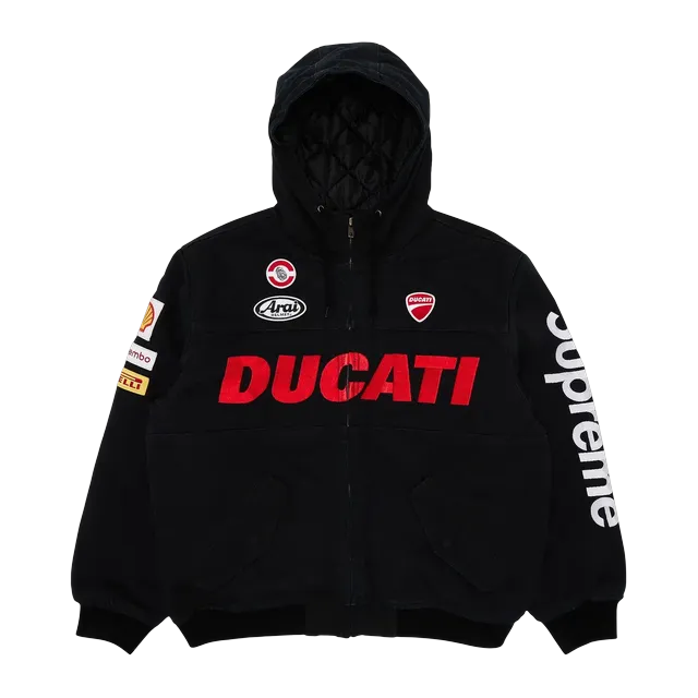 Supreme Ducati x Hooded Racing Jacket Black — Authentic Supreme in stock at CLZTURE