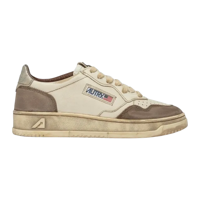 Autry Medalist Low Super Vintage ‘Beige Brown — Authentic Shoes & Footwear at CLZTURE