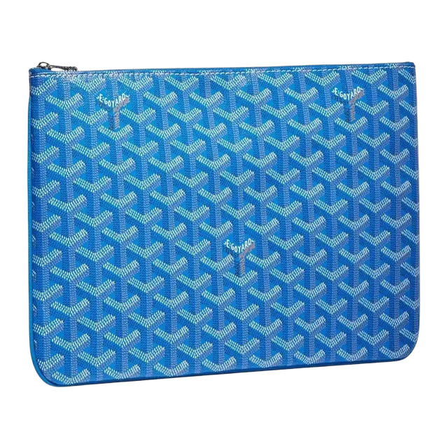 Goyard Sénat Mm 30Cm Blue — Authentic Clutches & Pouches at CLZTURE