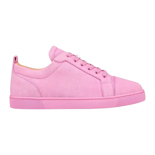 Christian Louboutin Louis Junior Spikes Orlato Flat Pink Confettis — Authentic Shoes & Footwear at CLZTURE
